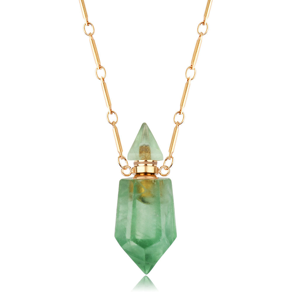 Lucas Gold Essential Oil Bottles Necklace