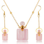 Sue Perfume Bottle Gold Jewelry Set