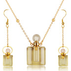 Sue Perfume Bottle Gold Jewelry Set