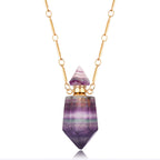 Lucas Gold Essential Oil Bottles Necklace