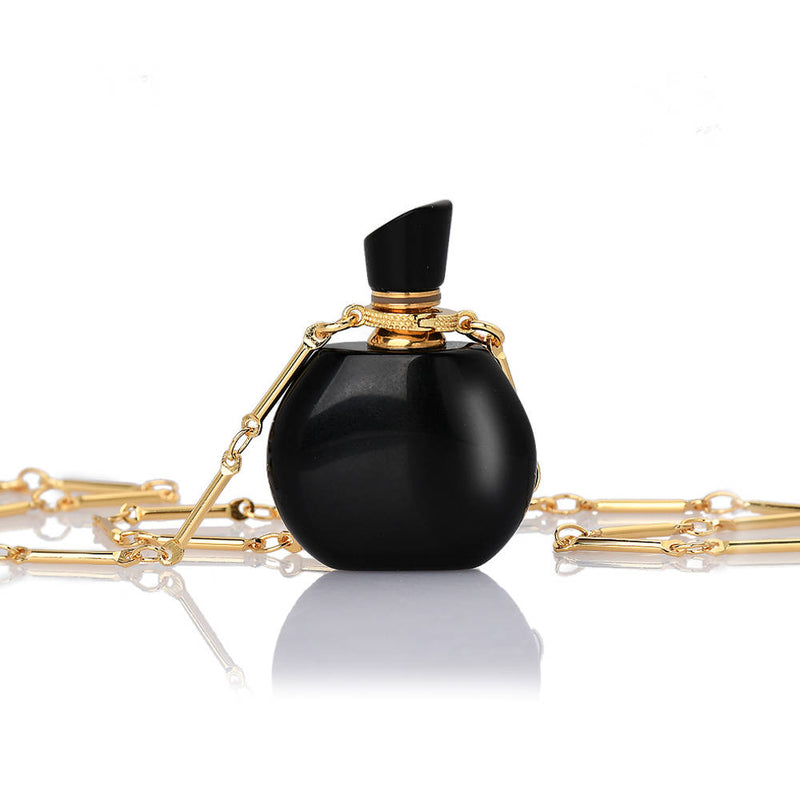 Lisa Healing Crystal Perfume Bottle Necklace