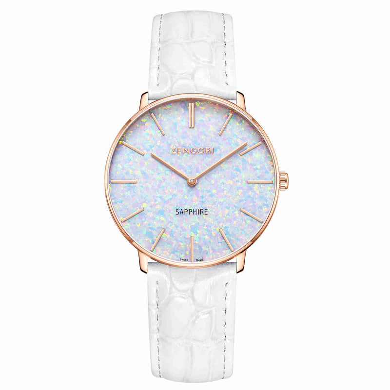 Lena White Opal Watch