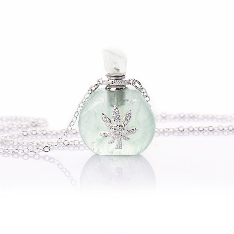 Alice Silver Perfume Bottle Necklace