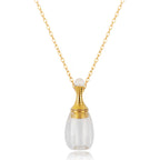 Sylvia Natural Stone Perfume Bottle Necklace