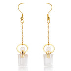 Gordon Perfume Bottle Gold Drop Earrings