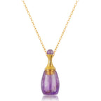 Sylvia Natural Stone Perfume Bottle Necklace