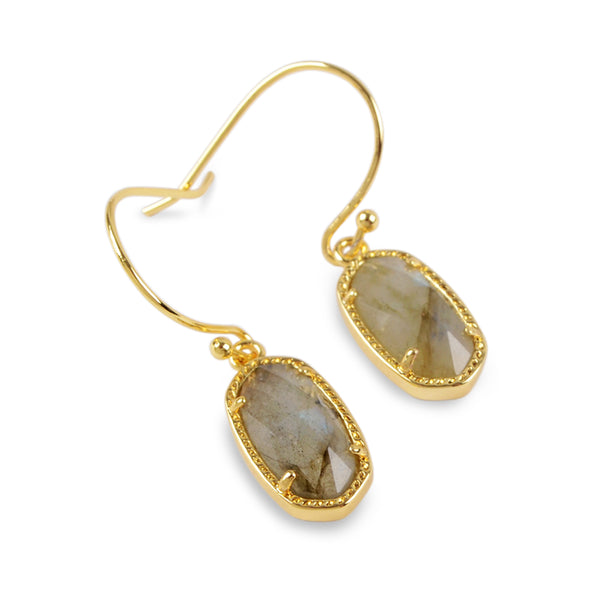Zephyr Gold Labradorite Crystal Stunning Jewelry Set
