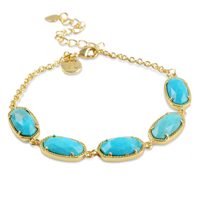 مجموعة مجوهرات Hesperus Blue Natural Turquoise