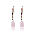 Carol Rose Quartz Dewdrop  Earrings