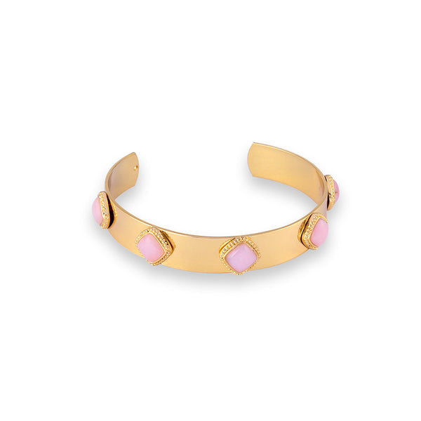 Marigold Pink Opal Cuff Bangle