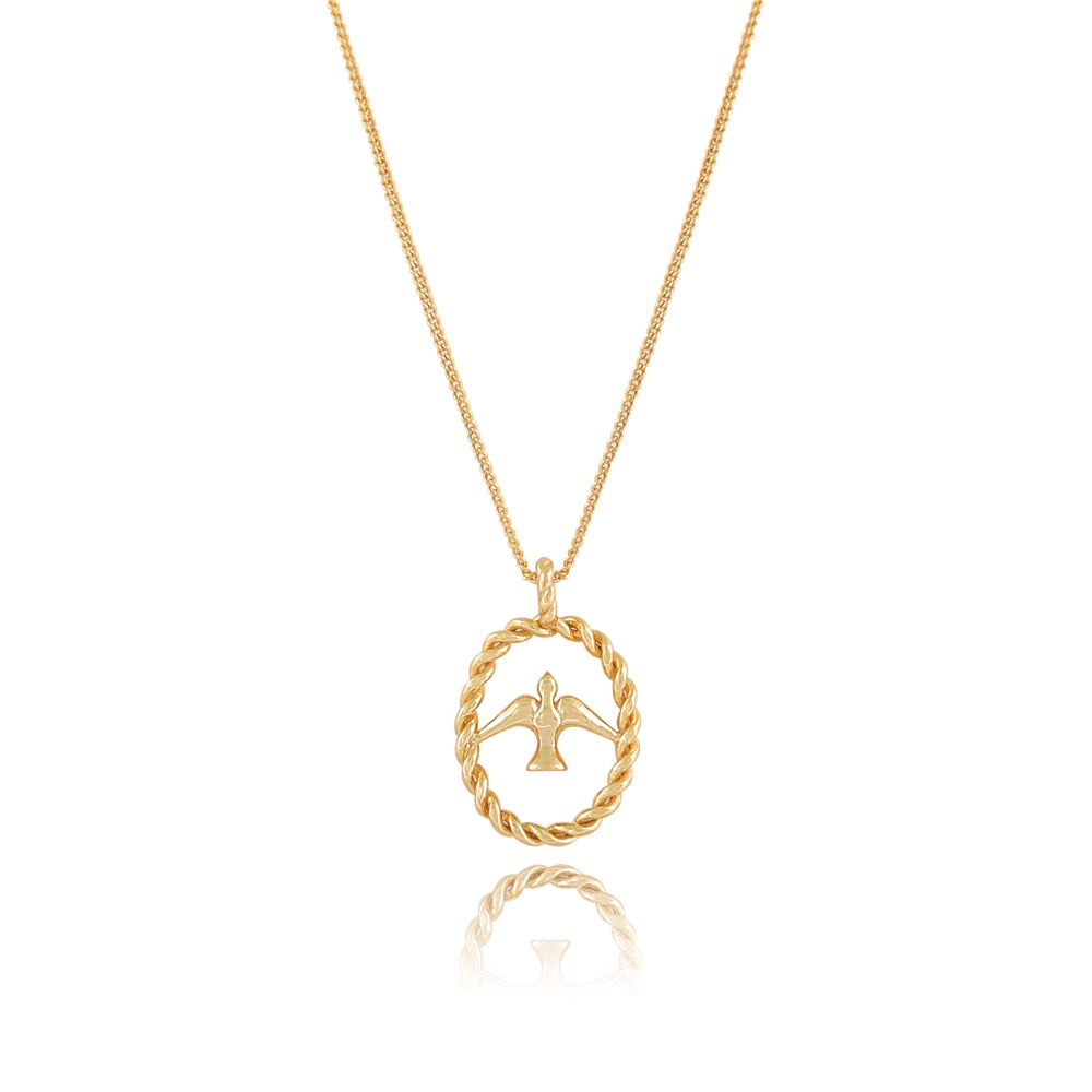 Reese Peace Bird Gold Necklace