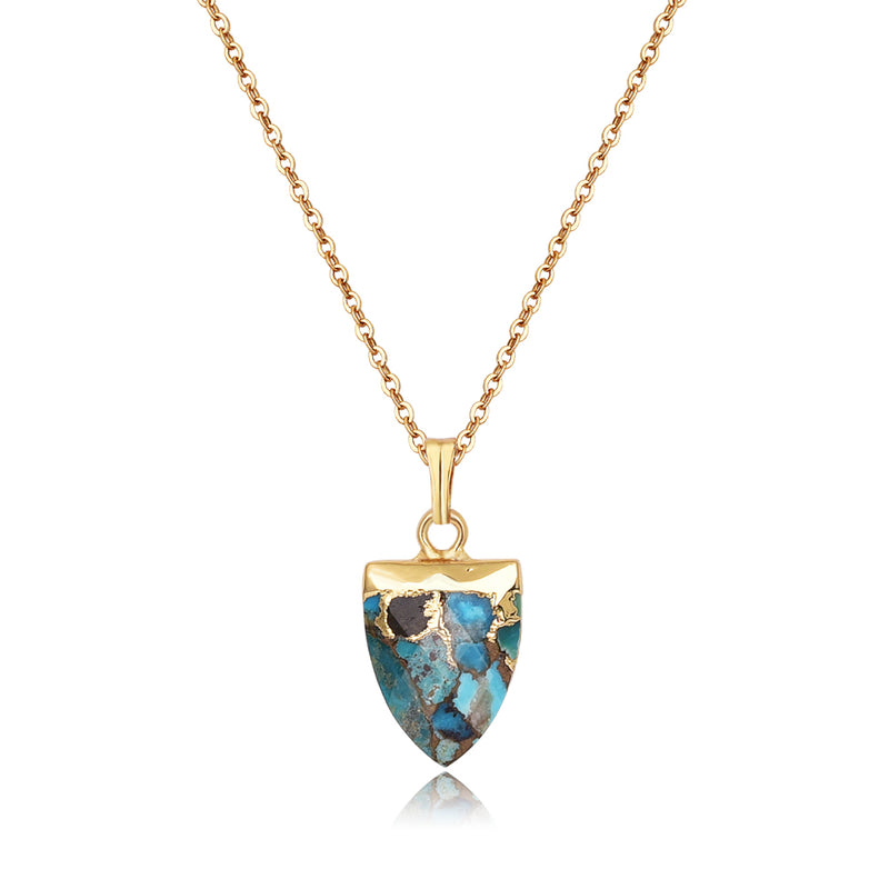 Alivia Natural Gemstone Pendant Necklace